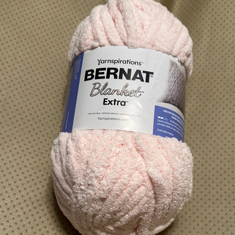 Bernat Blanket Extra Yarn in Blush Pink 4 left. $15 each